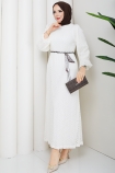 Beyza Elbise - Ekru