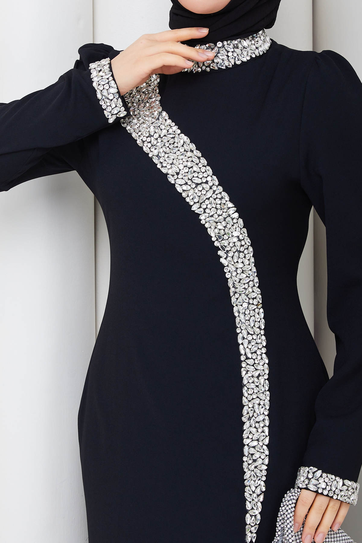 Serap Abiye Elbise - Siyah