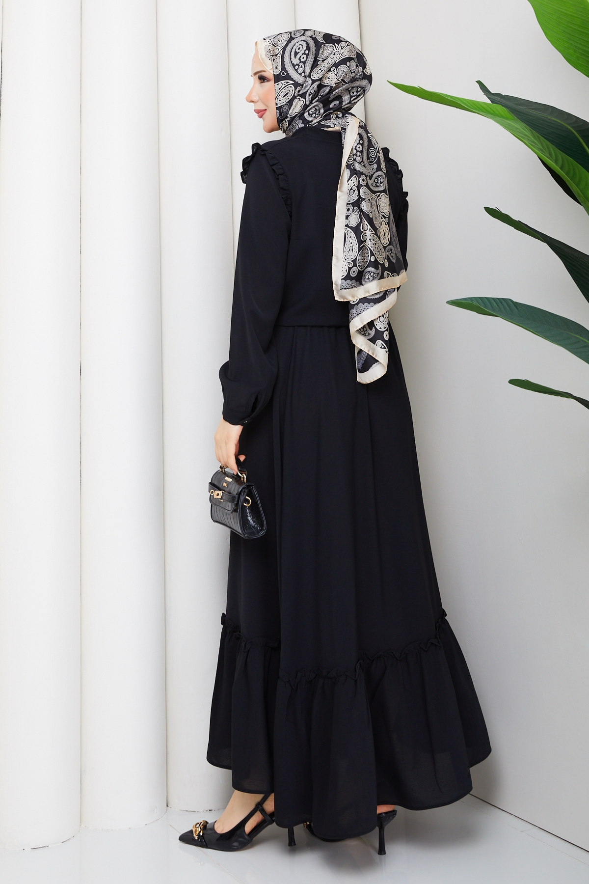 Diva Linda Etekli Takım - Siyah