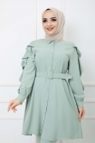 Volanlı Takım 4597 - Mint Yeşili
